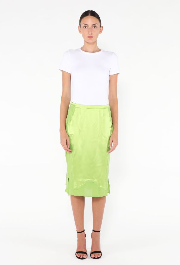 Saint Laurent Rare F/W 2004 Charmeuse Skirt - 3 Saint Laurent Rare F/W 2004 Charmeuse Skirt - 3