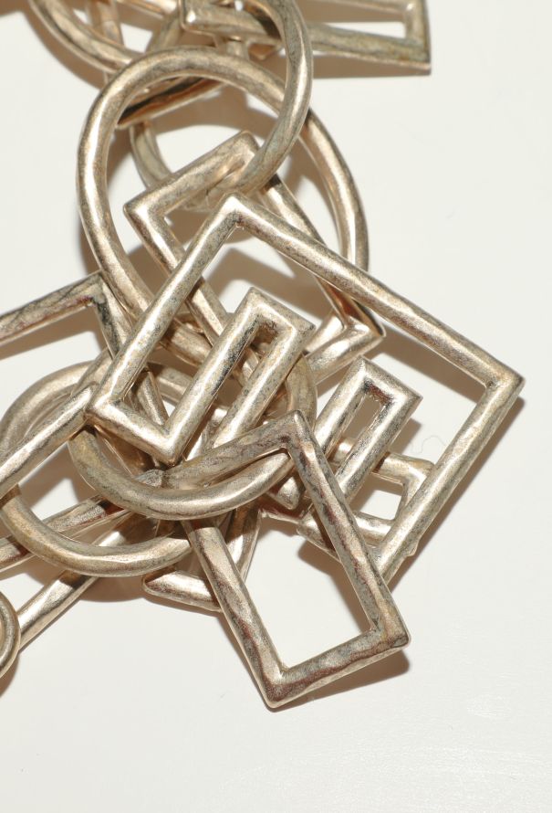 Chanel Hammered Logo Charm Bracelet - 7 Chanel Hammered Logo Charm Bracelet - 7