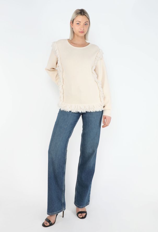 Chloé 2015 Fringed Trim Sweater - 4