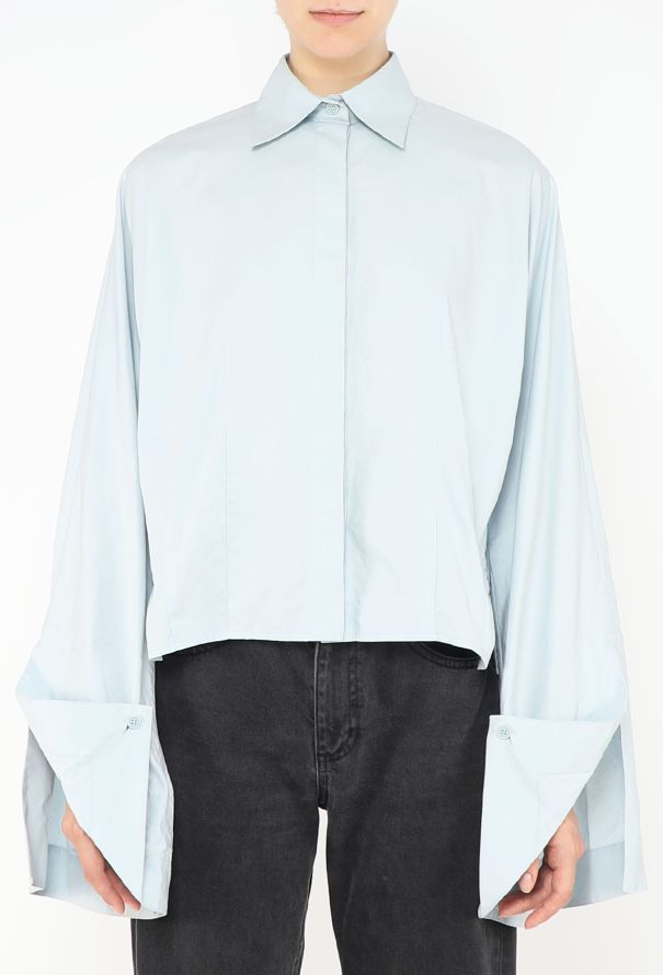 Céline Twisted Cotton Shirt - 1