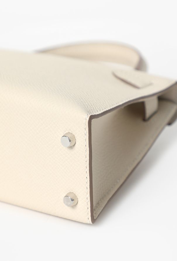 Hermès Craie Epsom Mini Kelly II Sellier Electrum - 12 Hermès Craie Epsom Mini Kelly II Sellier Electrum - 12