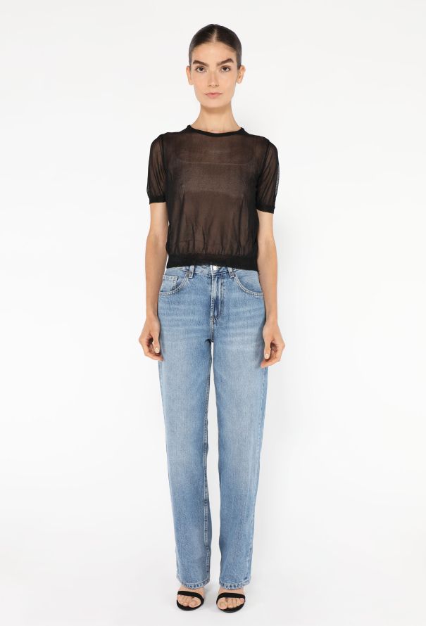 Maison Margiela '90s Ribbed Mesh Top - 3