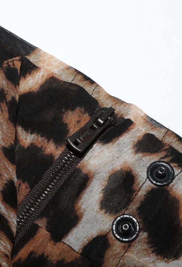 Saint Laurent ICONIC S/S 2002 Lace-Up Leopard Ensemble - 12