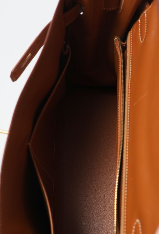 Hermès Rare Vintage Gold Chamonix Kelly Retourné 32 - 16