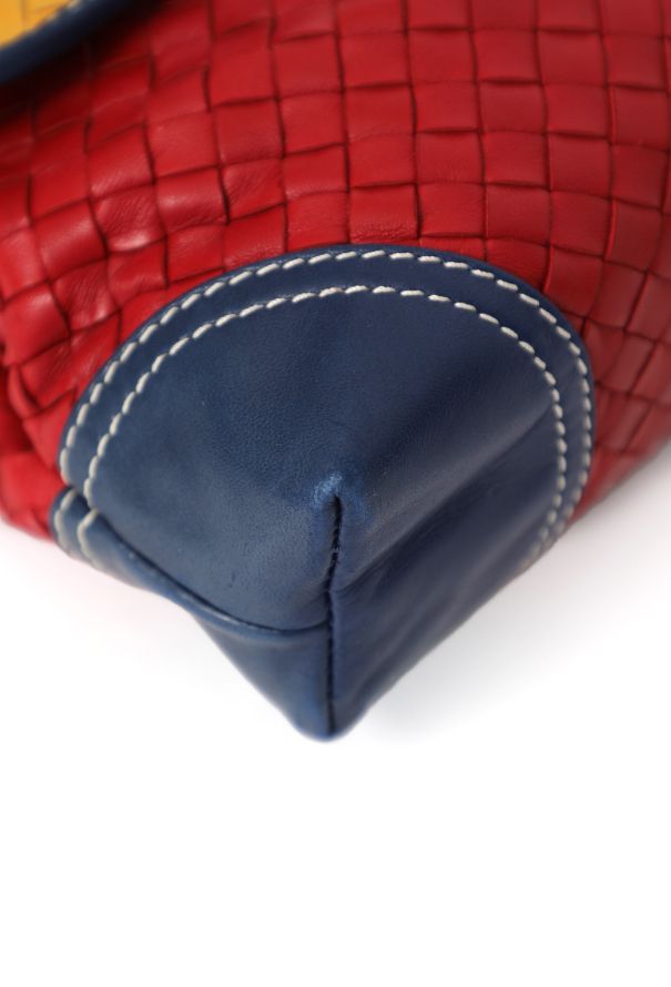 Bottega Veneta Vintage Tricolor Intrecciato Crossbody Bag - 9