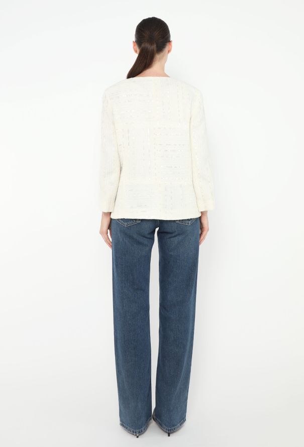 Chanel 2000 Sequin Tweed Jacket & Top - 6