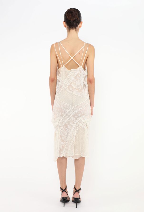 Roberto Cavalli Resort 2014 Mirrored Lace Slip Dress - 6