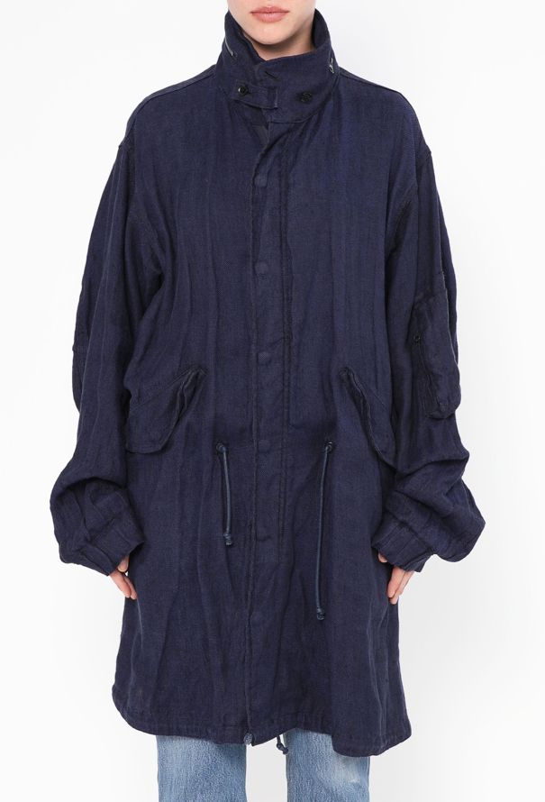 Yohji Yamamoto 2017 Oversized Linen Parka - 4
