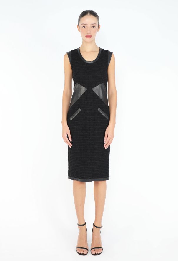 Chanel 2004 Tweed Patchwork Dress - 1