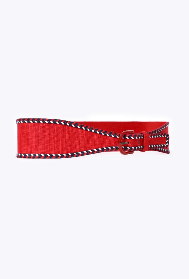 Saint Laurent Braided Trim  Canvas Belt, 1977 - 4