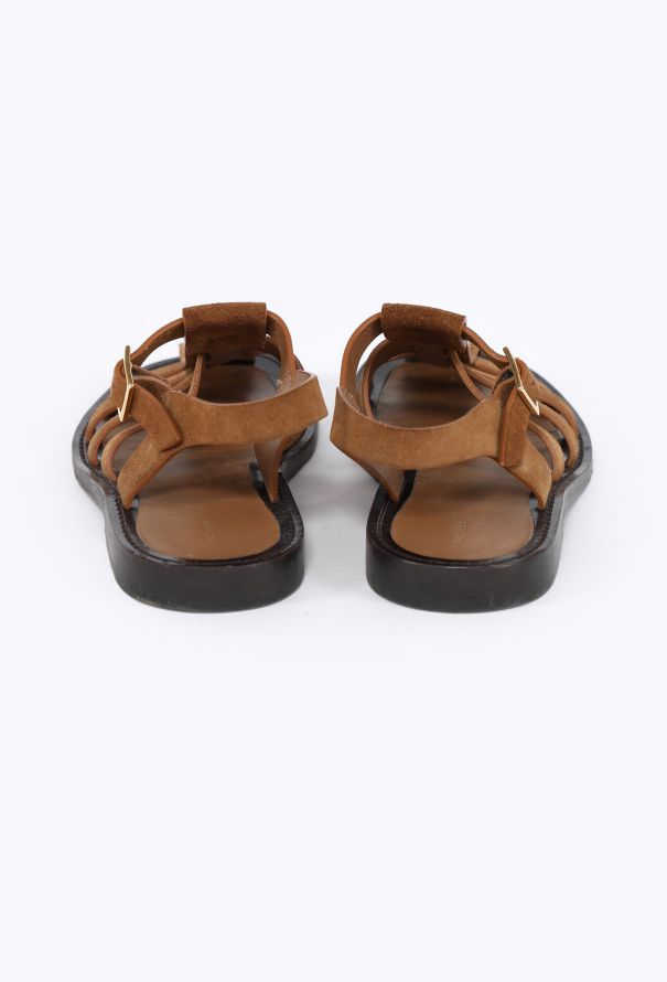 The Row 2024 Pablo Suede Fisherman Sandals - 4