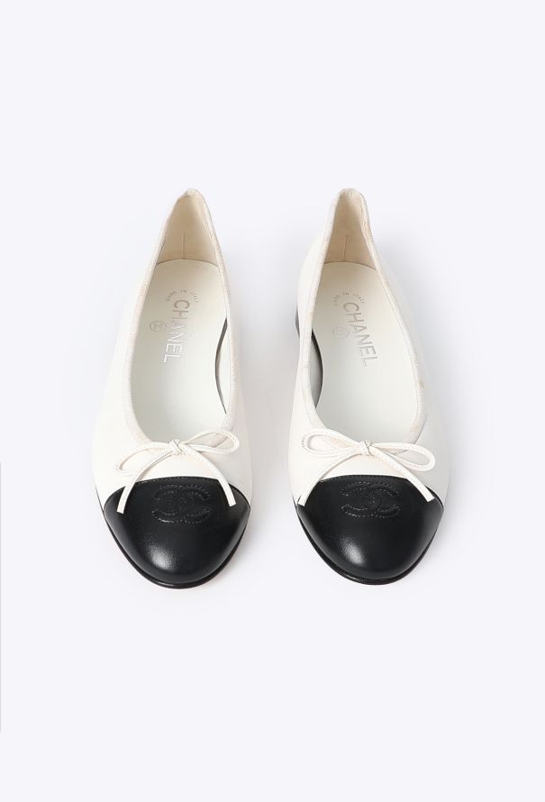 Chanel Classic Cap-Toe Ballerinas - 2