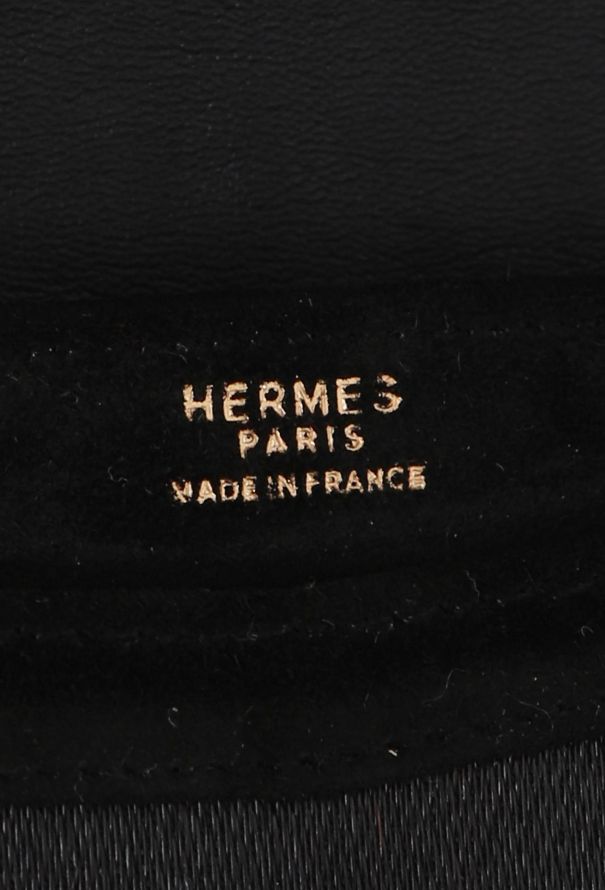 Hermès '70s Black Doblis & Crin Lydie Clutch Bag - 11 Hermès '70s Black Doblis & Crin Lydie Clutch Bag - 11