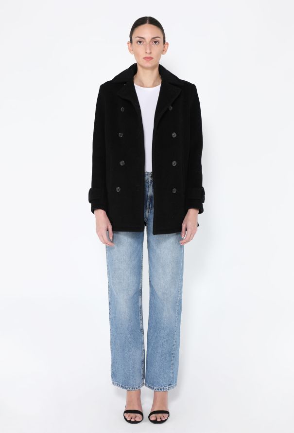 Prada 1996 Classic Wool Peacoat - 4