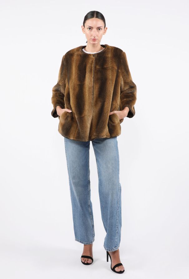 Giorgio Armani Faux Fur Coat, 1990s - 1