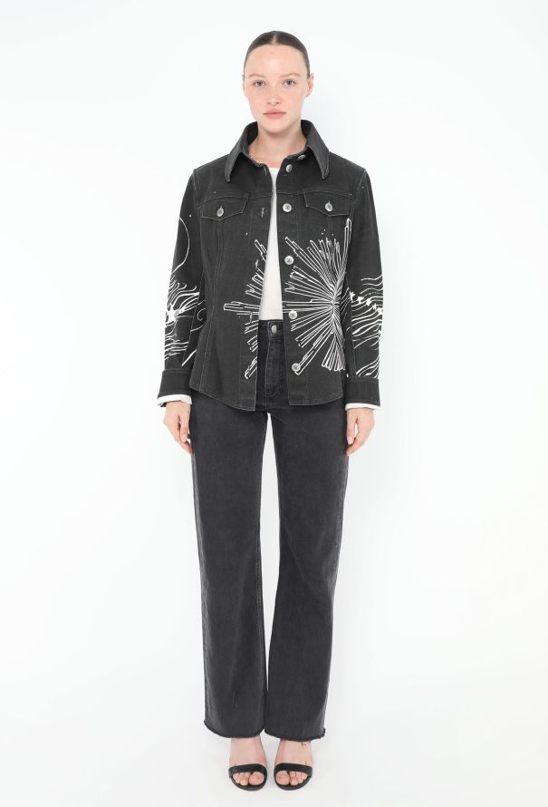 Chanel 2022 Printed Denim Jacket - 2