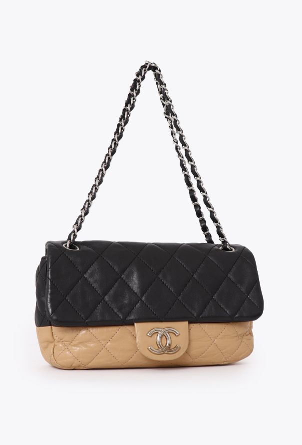 Chanel Bicolor Single Flap Bag - 3