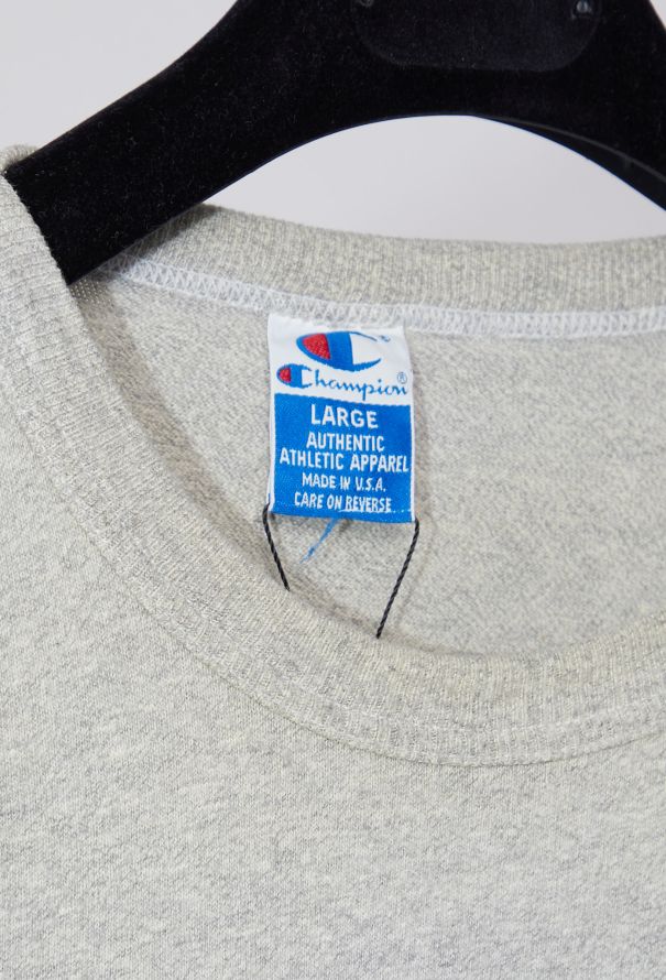 Vtg 90s Champion Mens Medium Faded Spell Out Short Sleeve T