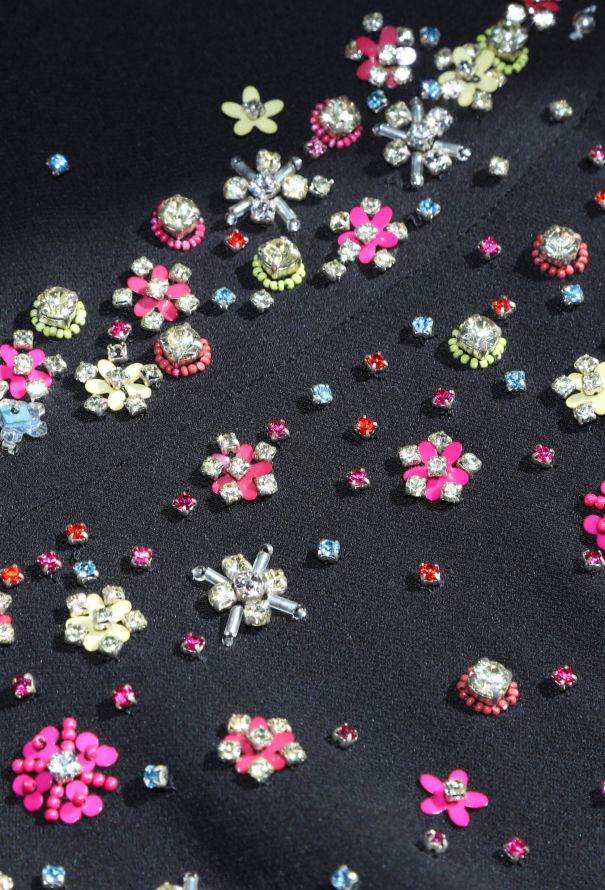 Valentino Floral-Embroidered Silk Dress - 8