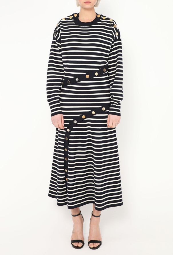 Alexander McQueen 2021 Marinière Embossed Trim Dress - 4 Alexander McQueen 2021 Marinière Embossed Trim Dress - 4