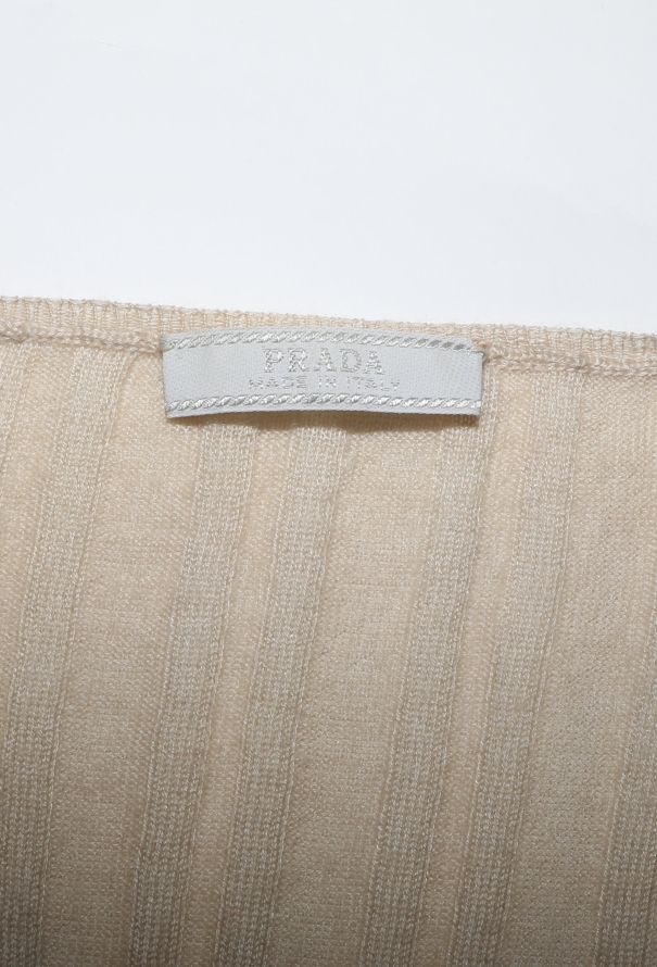 Prada '90s Ribbed Cashmere Cardigan - 4 Prada '90s Ribbed Cashmere Cardigan - 4