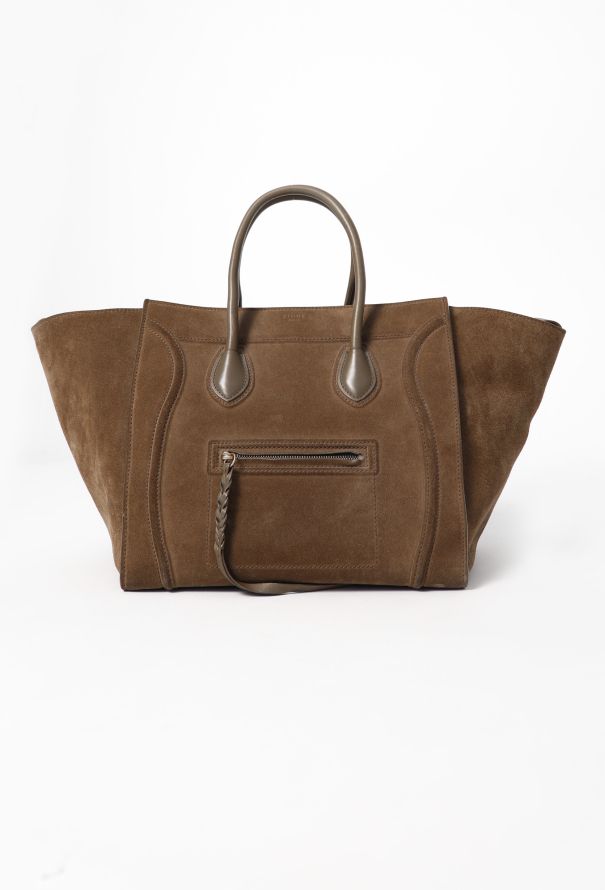 Suede Large Luggage Phantom Tote Authentic Vintage ReSee