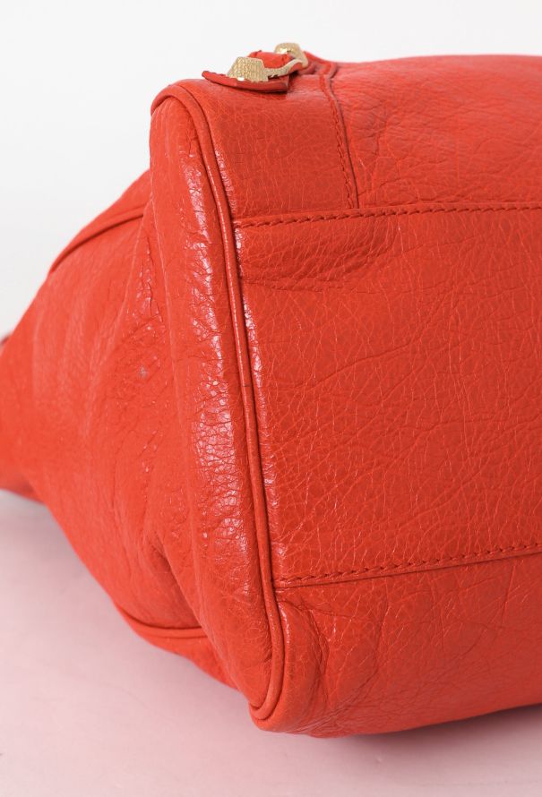 Balenciaga Orange Lambskin Velo Bag - 8 Balenciaga Orange Lambskin Velo Bag - 8