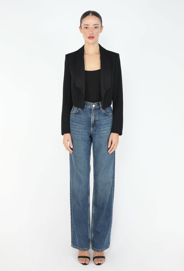 Saint Laurent S/S 2006 Bolero Smoking Blazer - 4