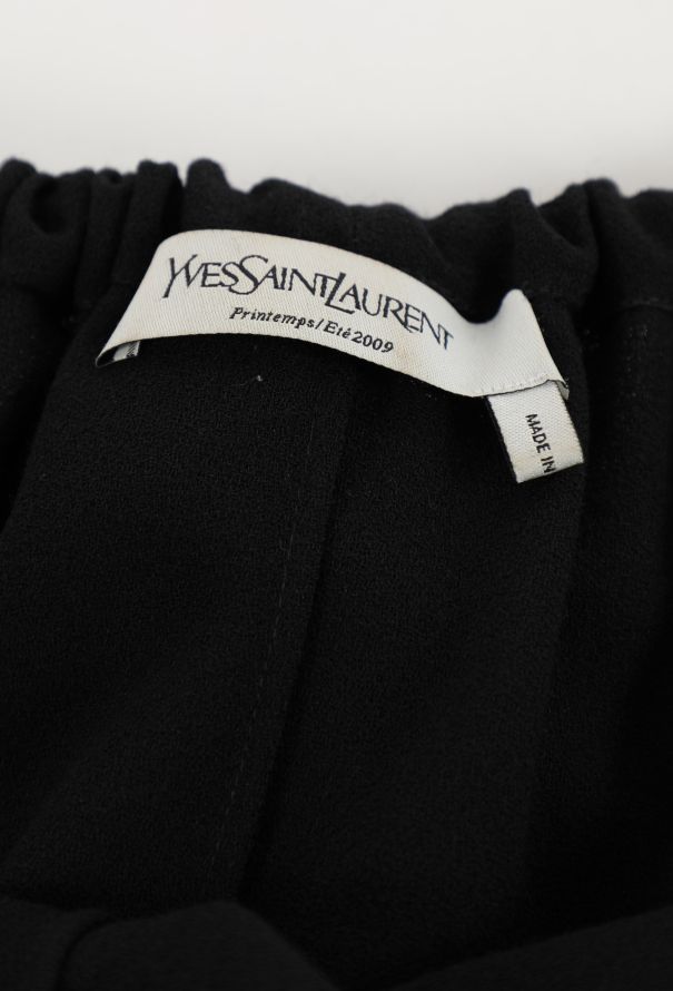 Saint Laurent S/S 2009 Backless Wool Crêpe Dress - 6