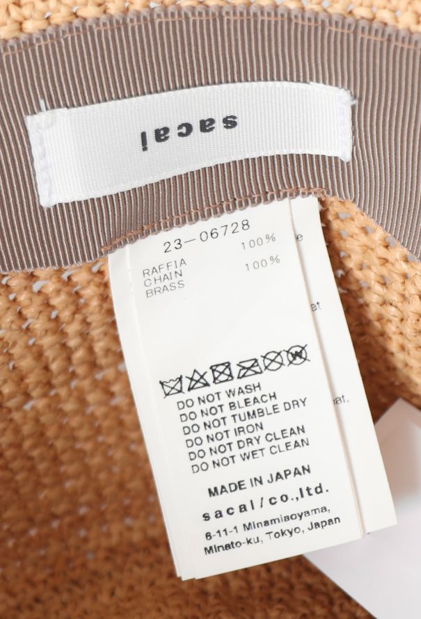 Sacai 2023 Straw Capeline Hat - 5