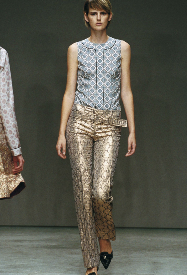 Prada Spring 2002 Silk Geometric Camisole - 2