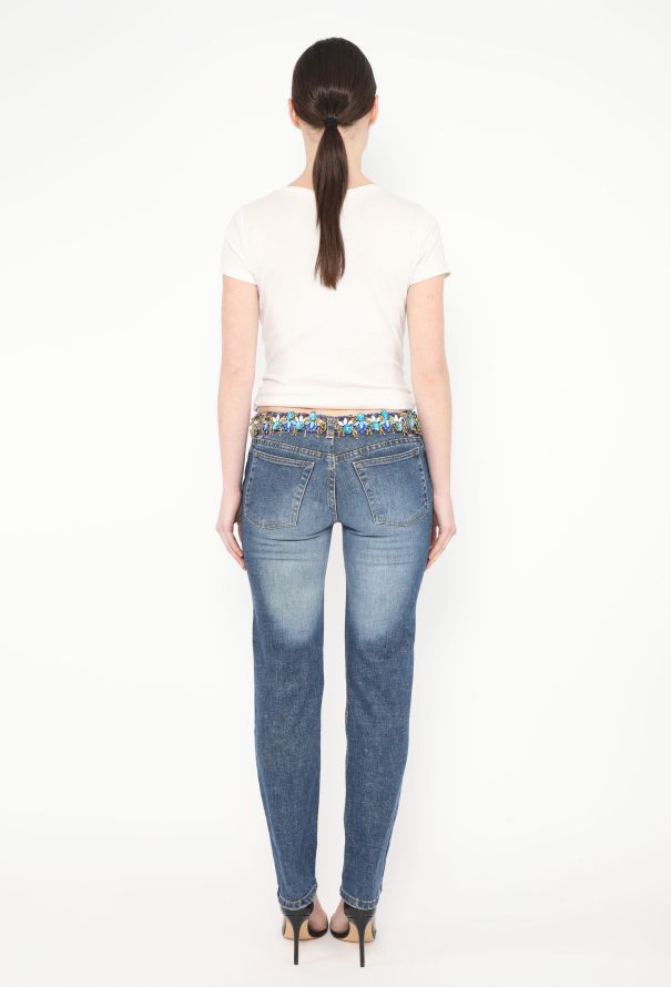 Roberto Cavalli Early 2000s Embellished Low-Rise Jeans - 4 Roberto Cavalli Early 2000s Embellished Low-Rise Jeans - 4