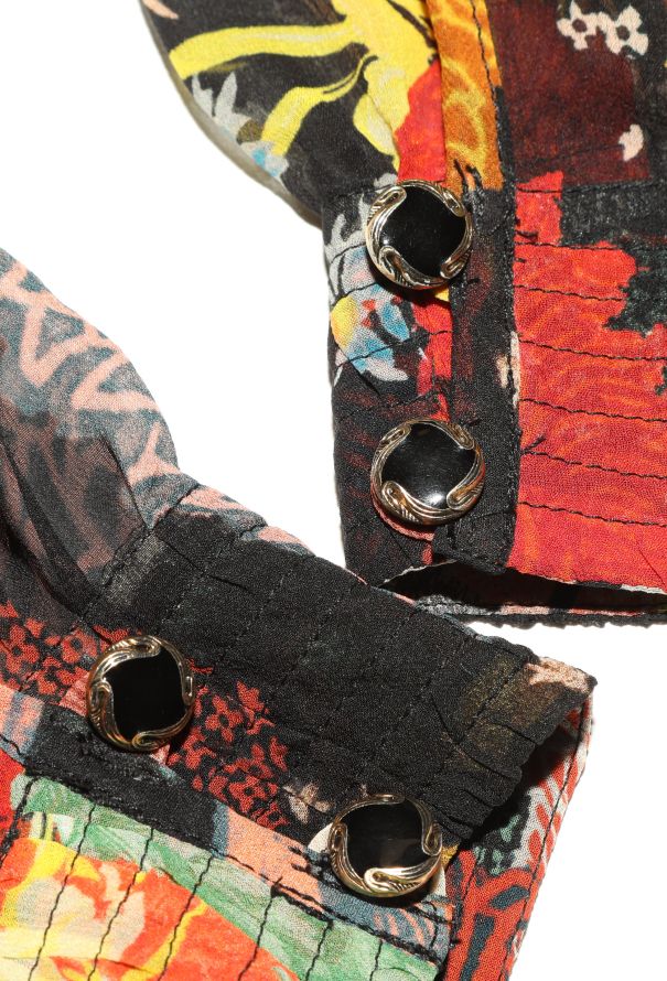 Dries Van Noten S/S 2017 Printed Chiffon Tunic - 6