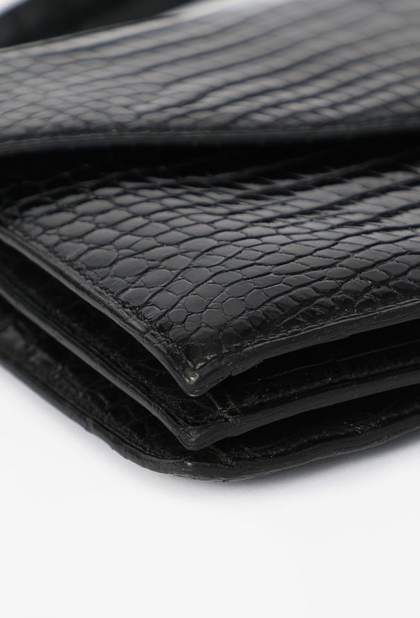 Hermès Vintage Black Porosus Cordelière Bag - 9