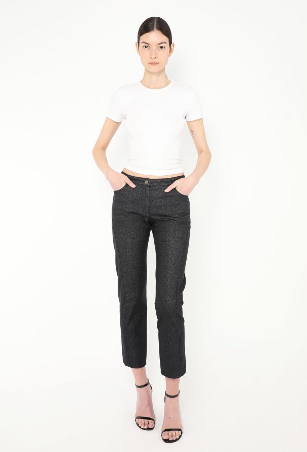 Chanel 2005 Iridescent 'CC' Button Jeans - 1
