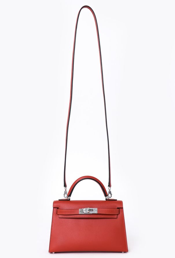 Hermès Red Swift Mini Kelly II Sellier - 2 Hermès Red Swift Mini Kelly II Sellier - 2