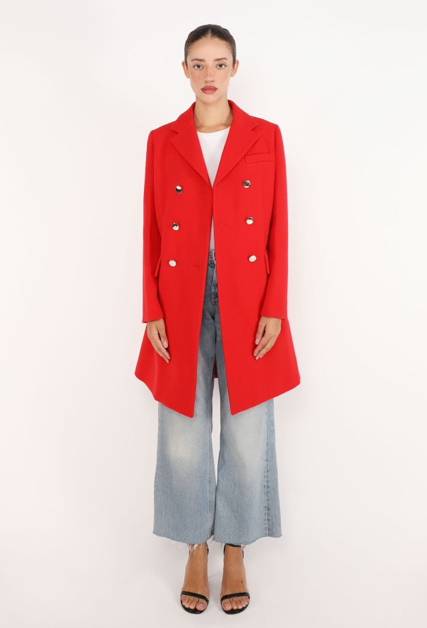 Prada Crêpe Double Breasted Coat - 2