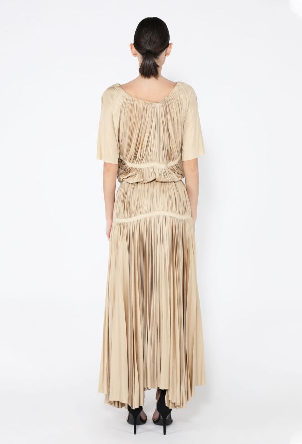 Prada Rare F/W 2002 Silk Pleated Gown - 5