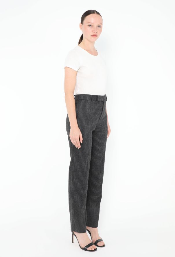 Céline 2024 Felted Pinstripe Trousers - 3 Céline 2024 Felted Pinstripe Trousers - 3