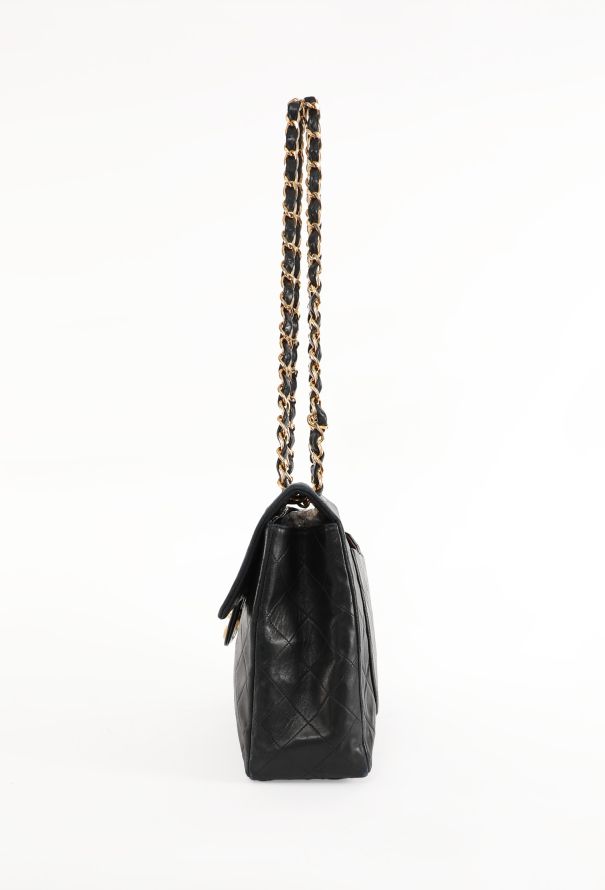 Chanel Vintage Black Jumbo Timeless Bag - 5