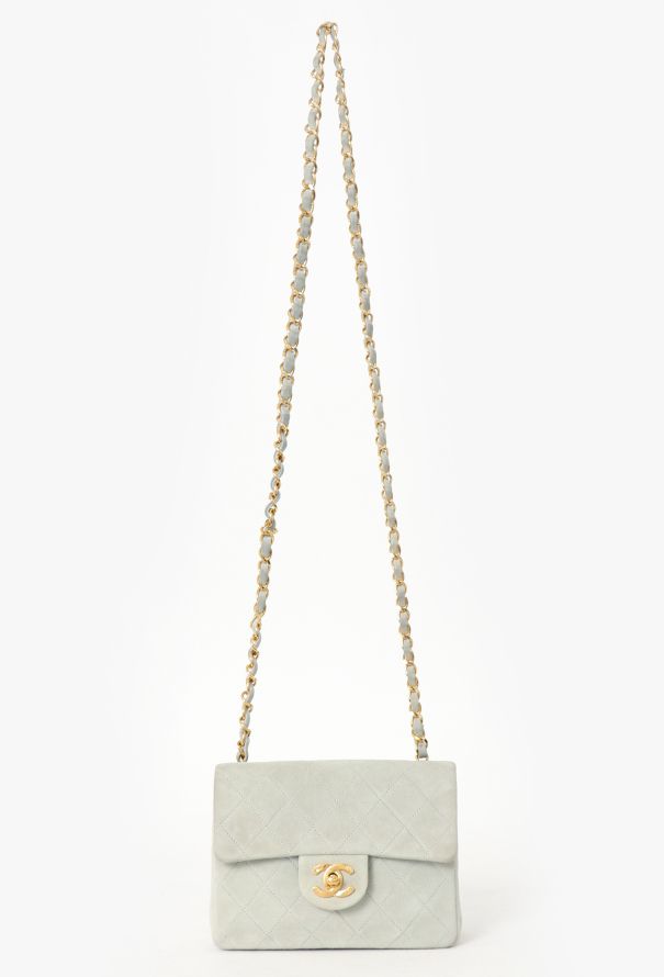 Chanel Suede Mini Square Timeless Bag - 1