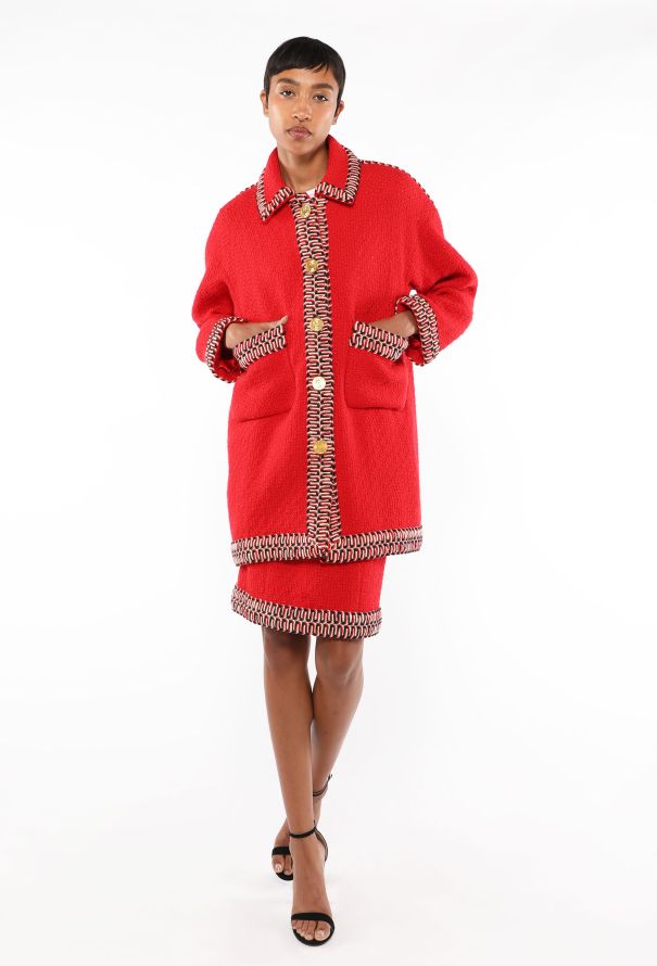 Chanel Braided Trim Tweed Coat, F/W 1990 - 7