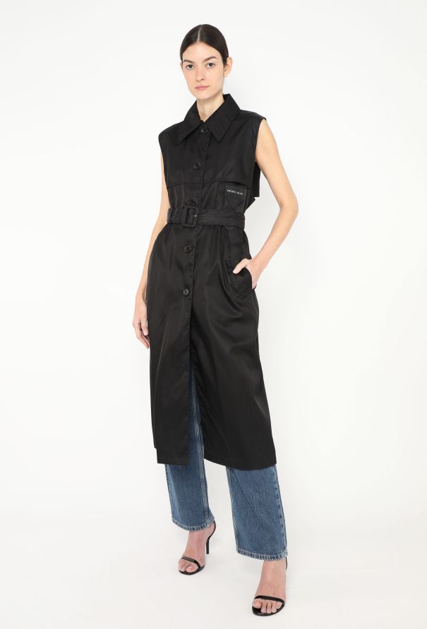Prada 2019 Belted Nylon Trench Vest - 1