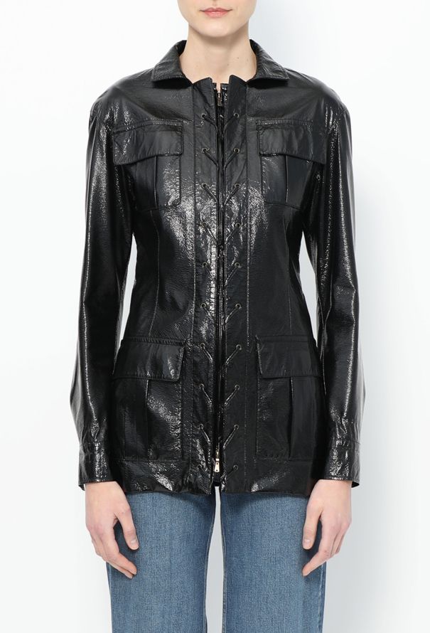Saint Laurent Saharan Vinyl Jacket - 1