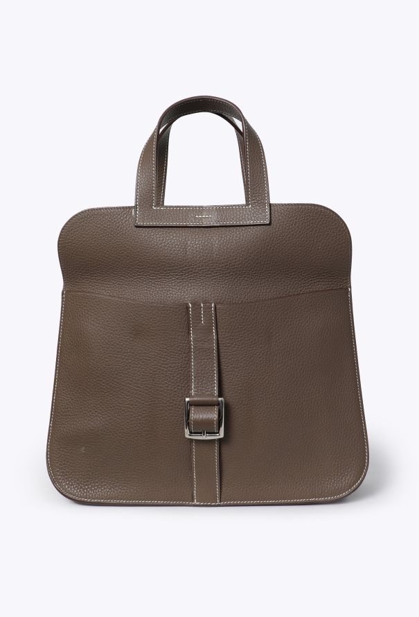 Hermès Étoupe Taurillon Clémence Halzan 31 - 4 Hermès Étoupe Taurillon Clémence Halzan 31 - 4