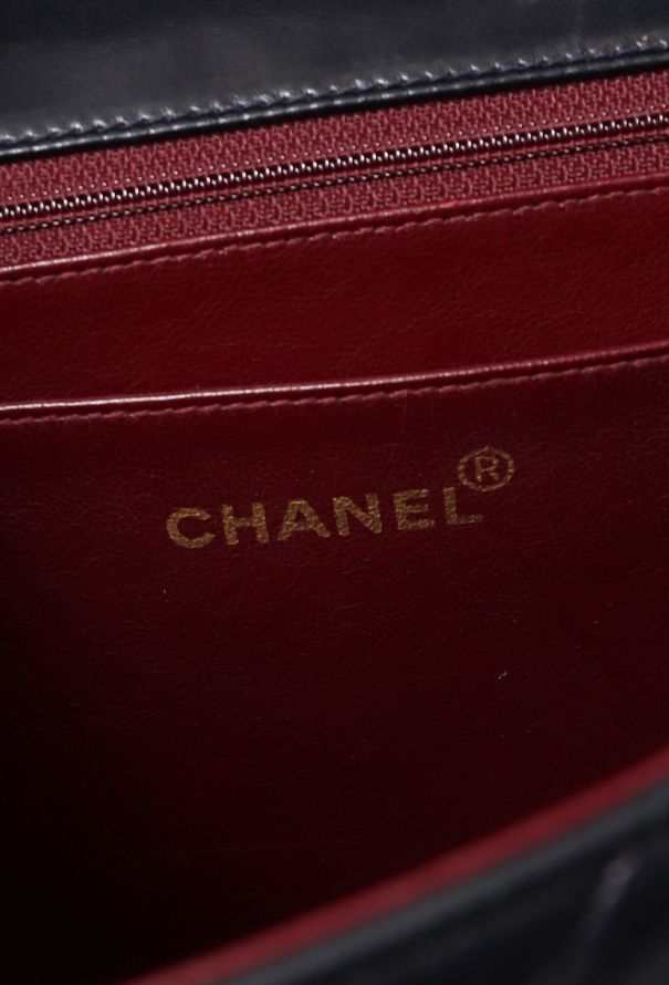 Chanel '90s Navy Maxi Timeless Bag - 13