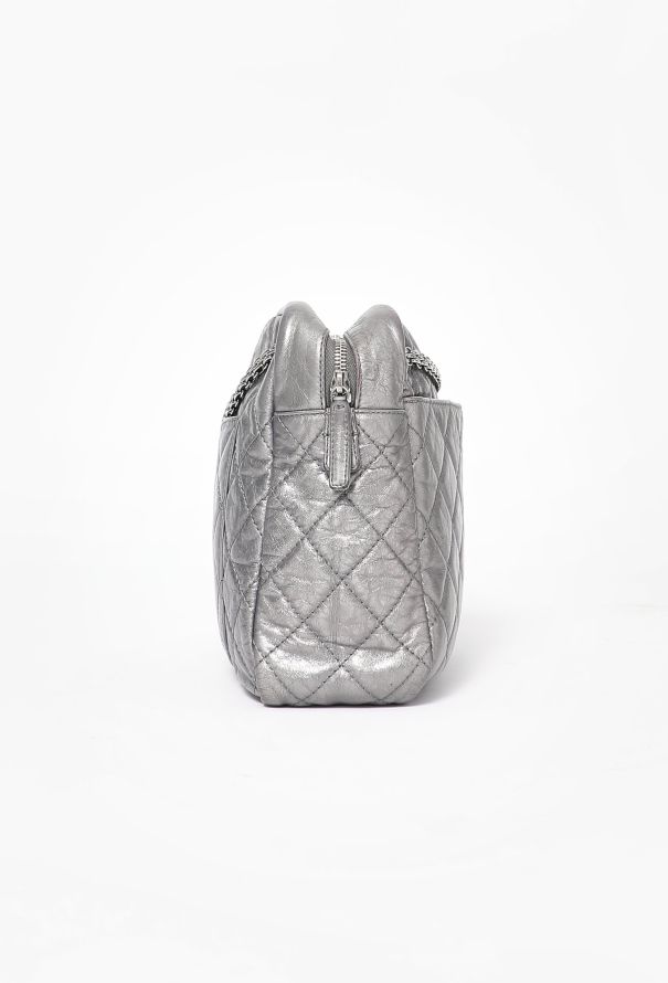 Silver 2.55 Jumbo Camera Bag | Authentic & Vintage | ReSee Silver 2.55 Jumbo Camera Bag | Authentic & Vintage | ReSee