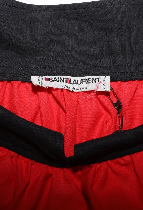 Saint Laurent S/S 1980 Poplin Colorblock Dress - 7 Saint Laurent S/S 1980 Poplin Colorblock Dress - 7