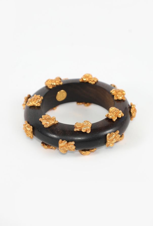 '90s Dominique Aurientis Frog Studded Cuff - 2