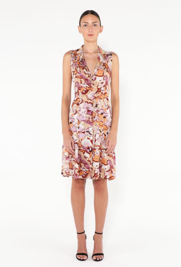 Chanel 2005 Graphic Silk Dress - 1